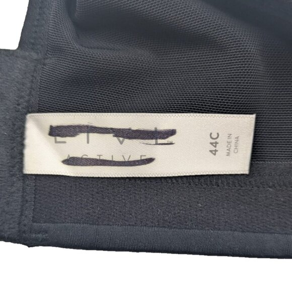 Liv Active Womens Sports Bra Black Yellow Colorblock Molded Underwire 44C - Picture 3 of 9